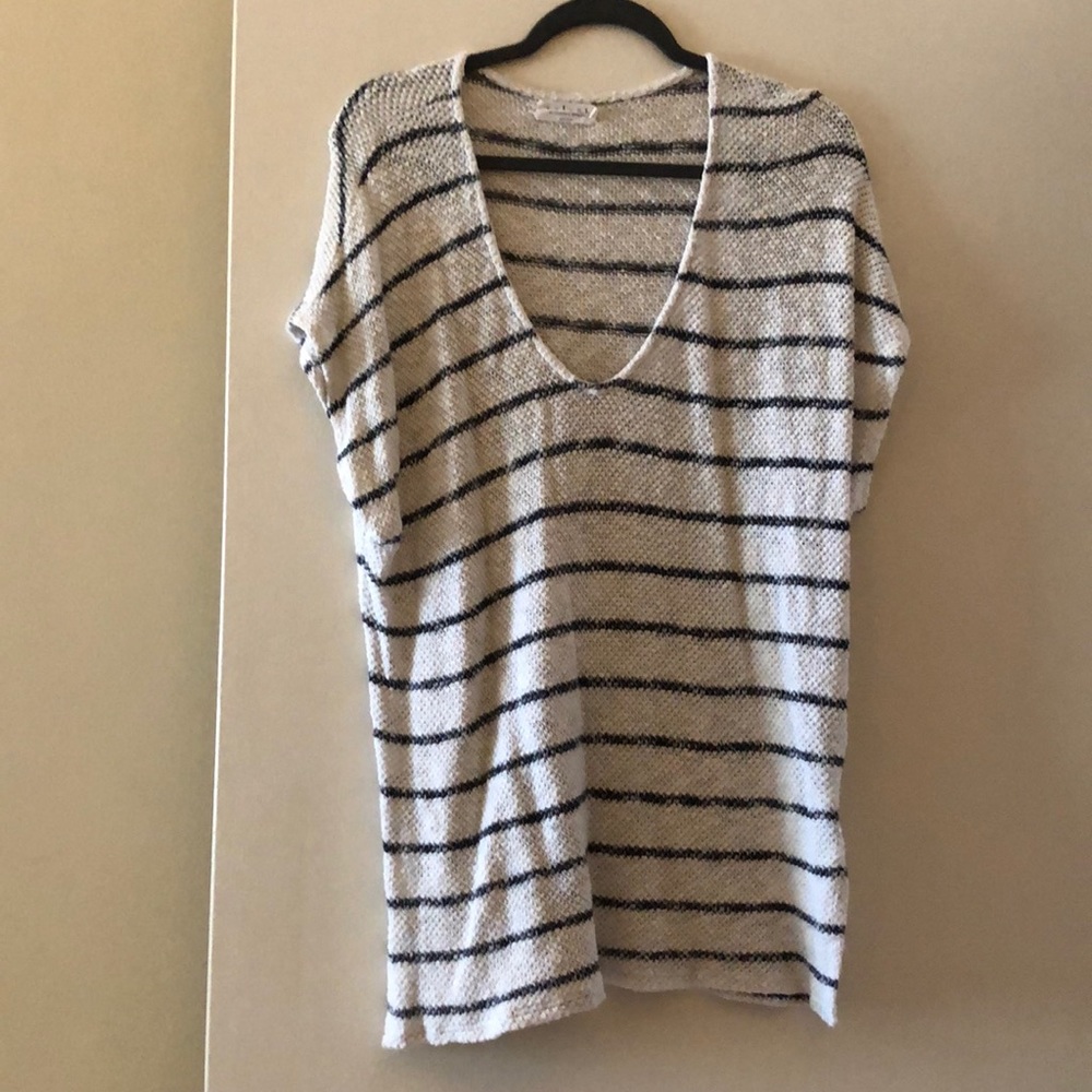Velvet by Graham & Spencer striped knit tunic